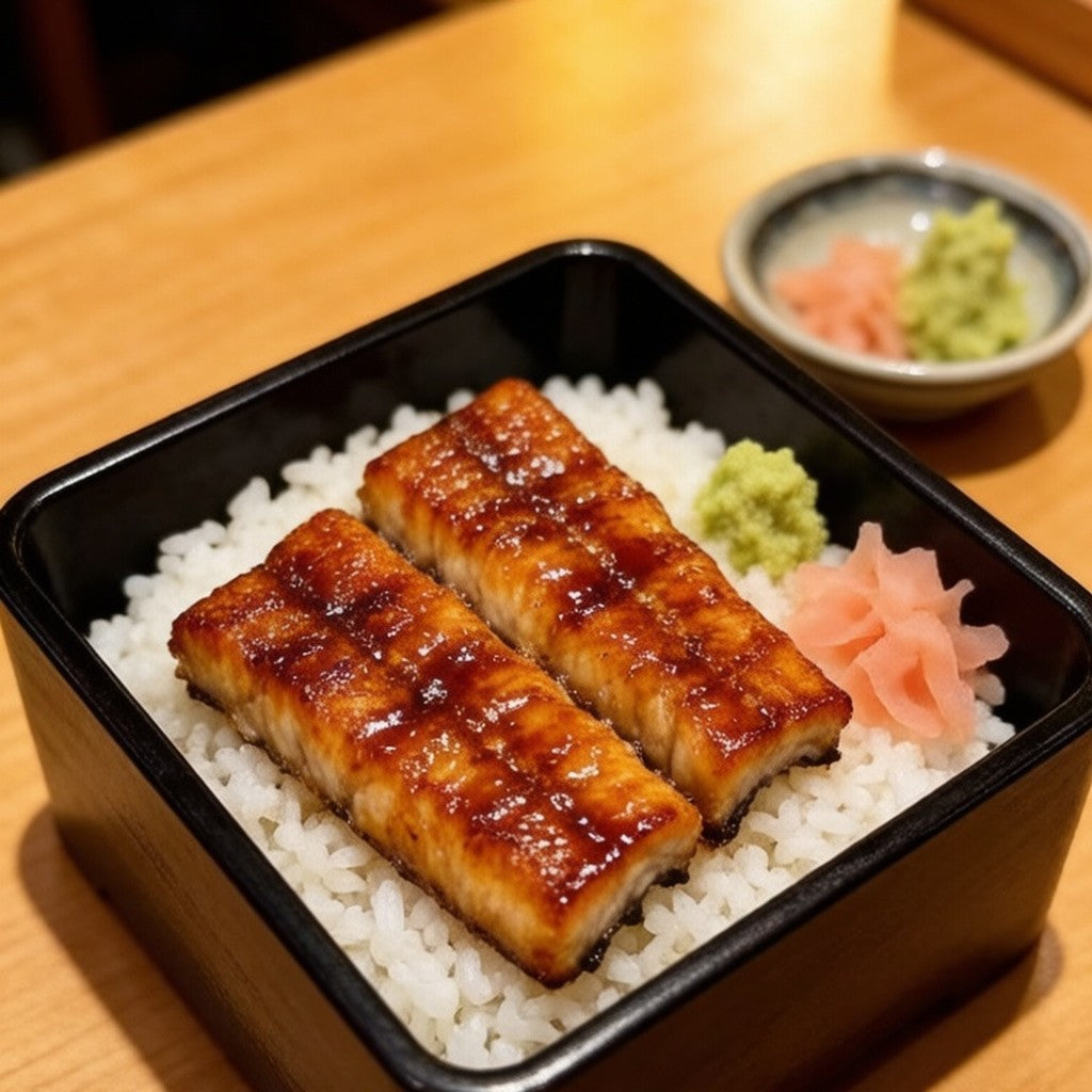 Grilled eel on rice, kabayaki style